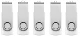 EVERYDAY ROTATING USB DRIVE 20 16GB WHITE PACK 5