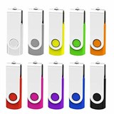 EVERYDAY ROTATING USB DRIVE 20 64GB YELLOW PACK 5