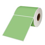SHIPPING LABEL THERMAL PAPER LABELS 100X150X38  350 PER ROLL GREEN CTN12