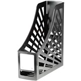 ITALPLAST GREENR RECYCLED MAGAZINE STAND BLACK