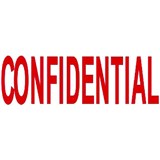 DESKMATE PREINKED MESSAGE STAMP CONFIDENTIAL RED