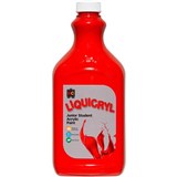 EDUCATIONAL COLOURS LIQUICRYL JUNIOR STUDENT PAINT 2 LITRE BRILLIANT RED