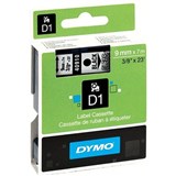 DYMO 40910 D1 LABELLING TAPE 9MM X 7M BLACK ON CLEAR