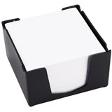 ITALPLAST MEMO CUBE HOLDER WITH PAPER BLACK
