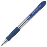 PILOT SUPER GRIP RETRACTABLE BALLPOINT PEN FINE 07MM BLUE