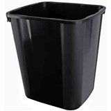ITALPLAST TIDY BIN 32 LITRE BLACK