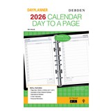 DEBDEN DAYPLANNER DK1100 DESK EDITION REFILL DAY TO PAGE 216 X 140MM WHITE