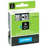 DYMO 45800 D1 LABELLING TAPE 19MM X 7M BLACK ON CLEAR