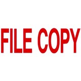 DESKMATE PREINKED MESSAGE STAMP FILE COPY RED