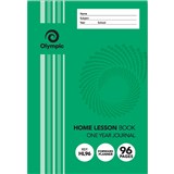OLYMPIC HL96 HOME LESSON BOOK ONE YEAR JOURNAL 55GSM 96 PAGE 205 X 142MM