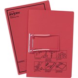 AVERY 84412 TUBECLIP FILE FOOLSCAP RED