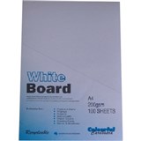 COLOURFUL DAYS WHITE PASTEBOARD 200GSM A4 PACK 100