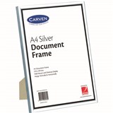 CARVEN DOCUMENT FRAME A4 SILVER