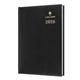 COLLINS STERLING 184P99 DIARY DAY TO PAGE A5 BLACK