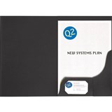 MARBIG PROFESSIONAL PRESENTATION FOLDER A4 MATTE BLACK PACK 20