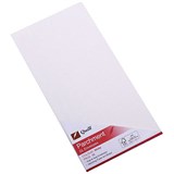 QUILL DL PARCHMENT ENVELOPES PLAINFACE STRIP SEAL 90GSM 110 X 220MM WHITE PACK 25