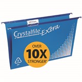 CRYSTALFILE EXTRA SUSPENSION FILES FOOLSCAP PP BLUE PACK 20