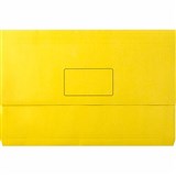 MARBIG SLIMPICK DOCUMENT WALLET FOOLSCAP BRIGHTS YELLOW PACK 10
