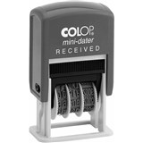 COLOP S160L1B MINIDATER PRINTER SELFINKING STAMP RECEIVED 4MM BLUERED