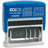 COLOP S120WD MINIINFODATER PRINTER SELFINKING STAMP 4MM BLUERED