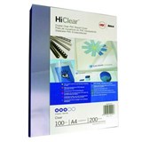 GBC IBICO BINDING COVER 200 MICRON A4 CLEAR PACK 100