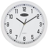 CARVEN WALL CLOCK 300MM WHITE FRAME