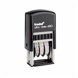 TRODAT 4810 PRINTY SELFINKING DATE STAMP 4 BAND 38MM BLACK