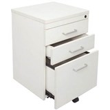 RAPID SPAN MOBILE PEDESTAL 3DRAWER LOCKABLE 690 X 465 X 447MM WHITE
