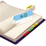 3L INDEX TAB DOUBLESIDED 12 X 40MM ASSORTED PACK 24