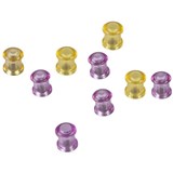 QUARTET EXTRA STRONG MAGNETS CIRCLE PURPLEGOLD PACK 10