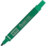 PENTEL N50 PERMANENT MARKER BULLET 15MM GREEN BOX 12