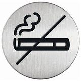 DURABLE PICTOGRAM SIGN NO SMOKING 83MM STAINLESS STEEL