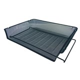 ESSELTE METAL MESH DOCUMENT TRAY LANDSCAPE A4 BLACK