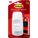 COMMAND ADHESIVE JUMBO HOOK WHITE PACK 1 HOOK AND 4 STRIPS