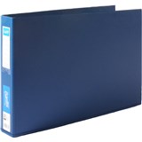BANTEX RING BINDER PP LANDSCAPE 2D 38MM A3 BLUE