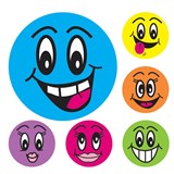 AVERY 69619 MERIT STICKERS SMILEY FACE 43MM ASSORTED COLOURS PACK 102