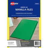 AVERY 82733 MANILLA FOLDER A4 GREEN PACK 20