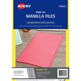 AVERY 82753 MANILLA FOLDER A4 PINK PACK 20
