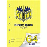 SPIRAX 120 BINDER BOOK 8MM RULED A4 64 PAGE