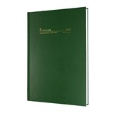 COLLINS 24M4P40 FINANCIAL YEAR DIARY 2 DAYS TO PAGE A4 GREEN
