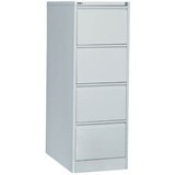 GO STEEL FILING CABINET 4 DRAWERS 460 X 620 X 1321MM SILVER GREY