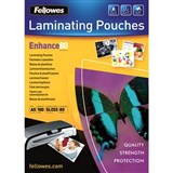 FELLOWES IMAGELAST LAMINATING POUCH GLOSS 80 MICRON A5 CLEAR PACK 100