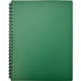 CUMBERLAND PREMIUM DISPLAY BOOK REFILLABLE 20 POCKET A4 BOTTLE GREEN