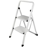 ITALPLAST 2 STEP LADDER 120KG WHITE