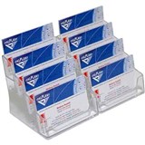 ITALPLAST BUSINESS CARD HOLDER 8TIER CLEAR