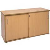 RAPID SPAN CREDENZA SLIDING DOOR LOCKABLE 1200 X 450 X 730MM BEECH