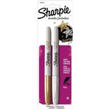 SHARPIE PERMANENT MARKER BULLET FINE 10MM METALLIC ASSORTED GOLDSILVER PACK 2