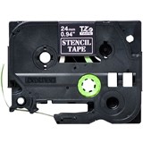 BROTHER STE151 STENCIL TAPE 24MM BLACK ON CLEAR
