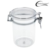 CONNOISSEUR STORAGE CANISTER ACRYLIC ROUND 08 LITRE CLEAR