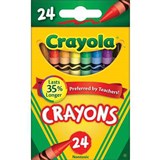 CRAYOLA CRAYONS ASSORTED PACK 24